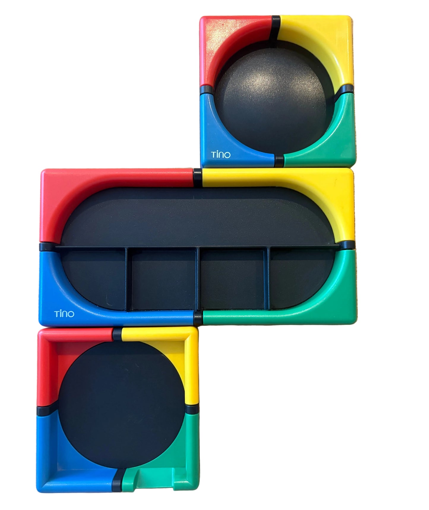 1980s Tino Postmodern Desk Organizer Set – Color Block Memphis Style