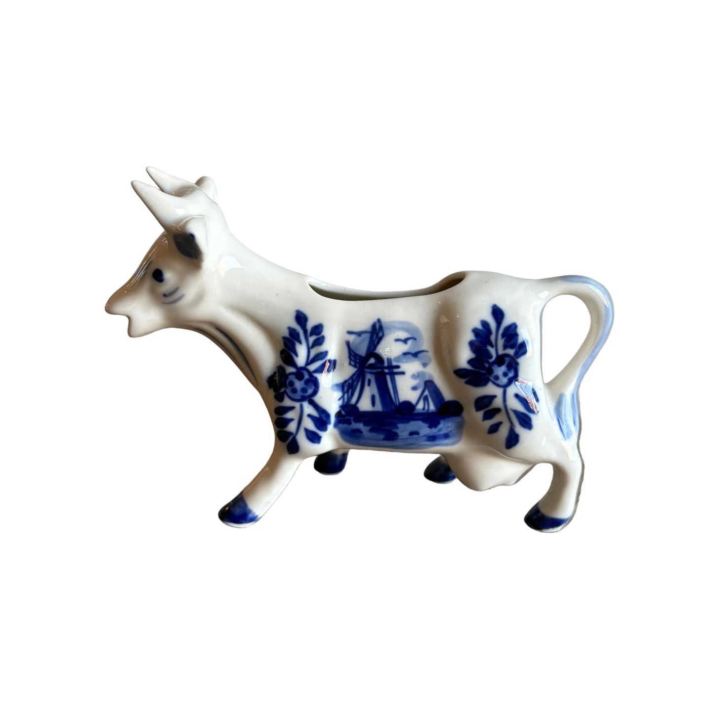 Delft Blue Cow Creamer – Hand-Painted Dutch Ceramic Milk Jug