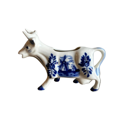 Delft Blue Cow Creamer – Hand-Painted Dutch Ceramic Milk Jug