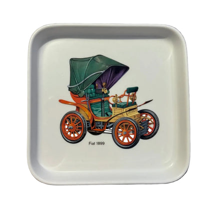 Villeroy & Boch Porcelain Tray – Fiat 1899 Illustration – Rodange 1969 Souvenir Plate