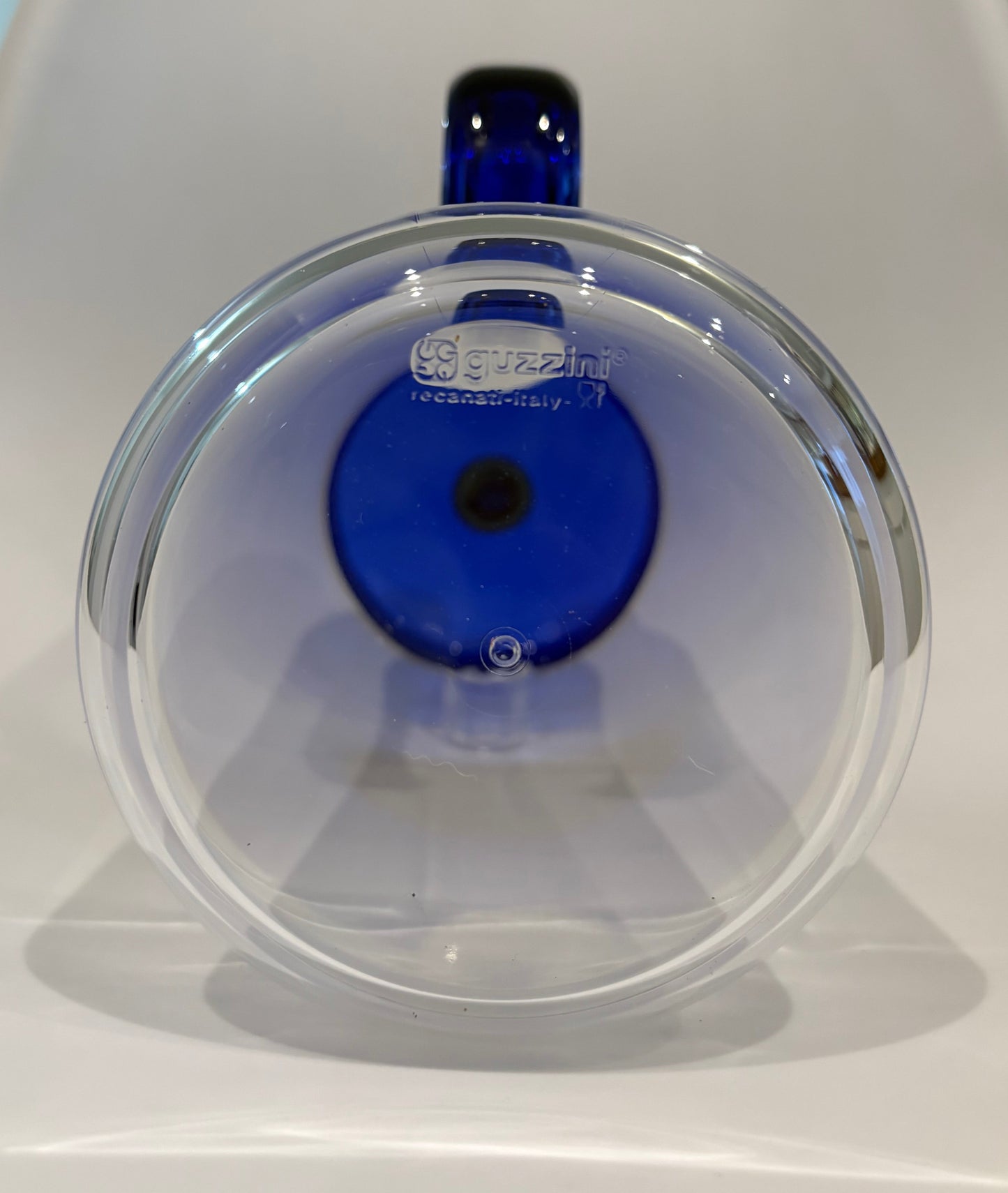 Guzzini “Colors” Pitcher – Blue Acrylic Postmodern Design, Italy 1980s–90s