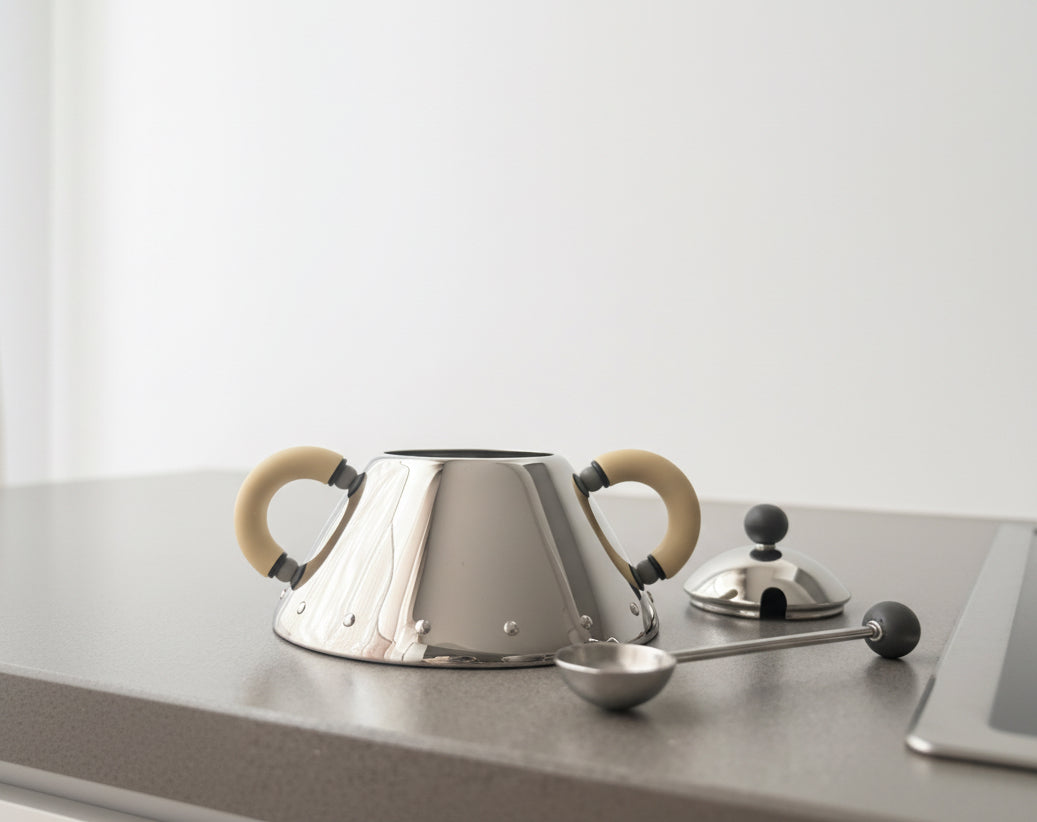 Alessi 9097 WI Sugar Bowl – Michael Graves, 1988 Italian Design