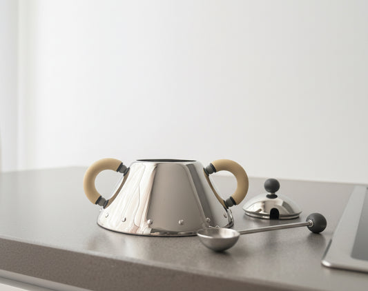 Alessi 9097 WI Sugar Bowl – Michael Graves, 1988 Italian Design