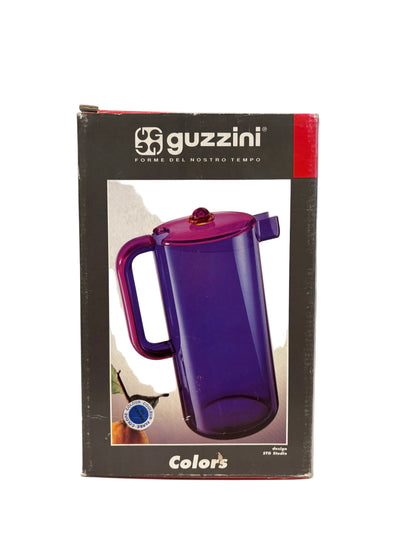Guzzini “Colors” Pitcher – Blue Acrylic Postmodern Design, Italy 1980s–90s