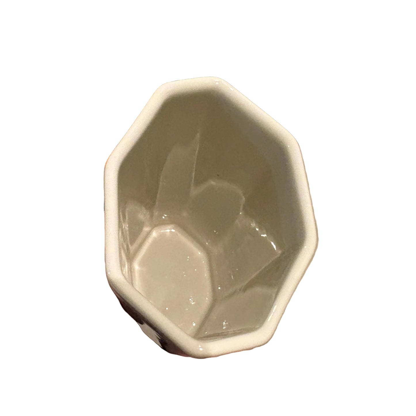 Villeroy & Boch Marble Effect Vase – Octagonal Ceramic Design, Late 1970s–Early 1980s
