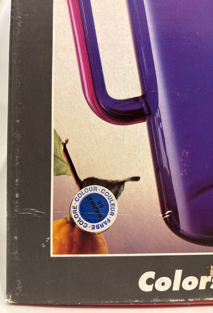 Guzzini “Colors” Pitcher – Blue Acrylic Postmodern Design, Italy 1980s–90s
