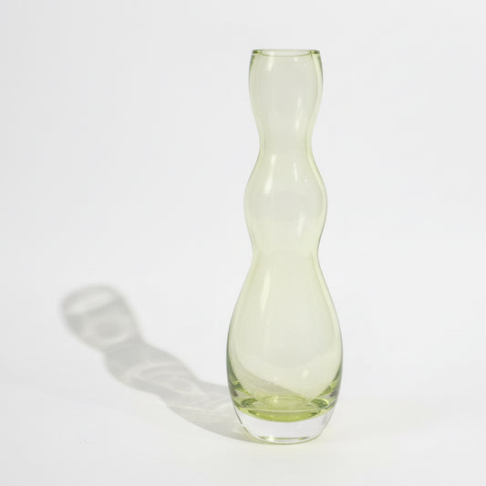 Murano Glass Vase V. Nason Signed – Italian Hand Blown Green Art Glass Vase 1970s