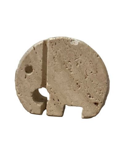 Travertine Animal Sculptures – Swan & Elephant – Attributed to Fratelli Mannelli