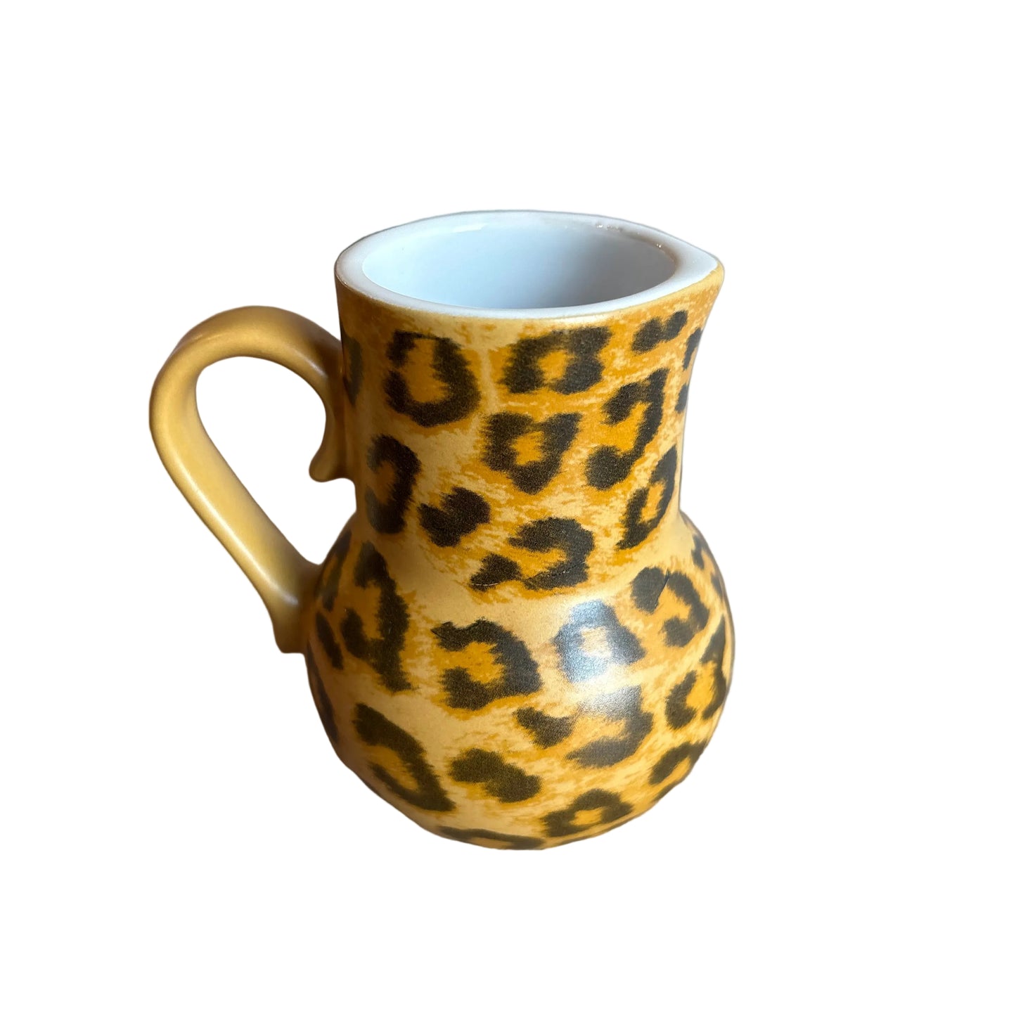 1980s Krüger Leopard Ceramic Mini Pitcher / Creamer – Made in Germany