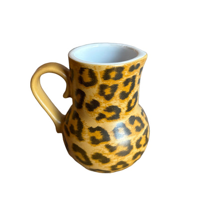 1980s Krüger Leopard Ceramic Mini Pitcher / Creamer – Made in Germany