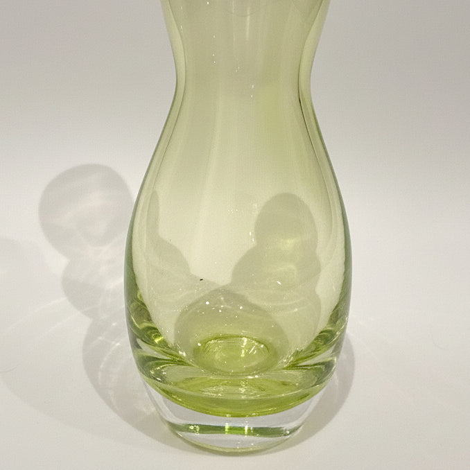 Murano Glass Vase V. Nason Signed – Italian Hand Blown Green Art Glass Vase 1970s