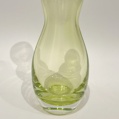 Murano Glass Vase V. Nason Signed – Italian Hand Blown Green Art Glass Vase 1970s