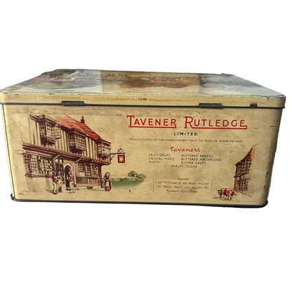 1940s-50s Taveners Rutledge Tin Box – English Countryside Illustration