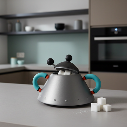1980s Alessi × Michael Graves Sugar Bowl – Postmodern Italian Design
