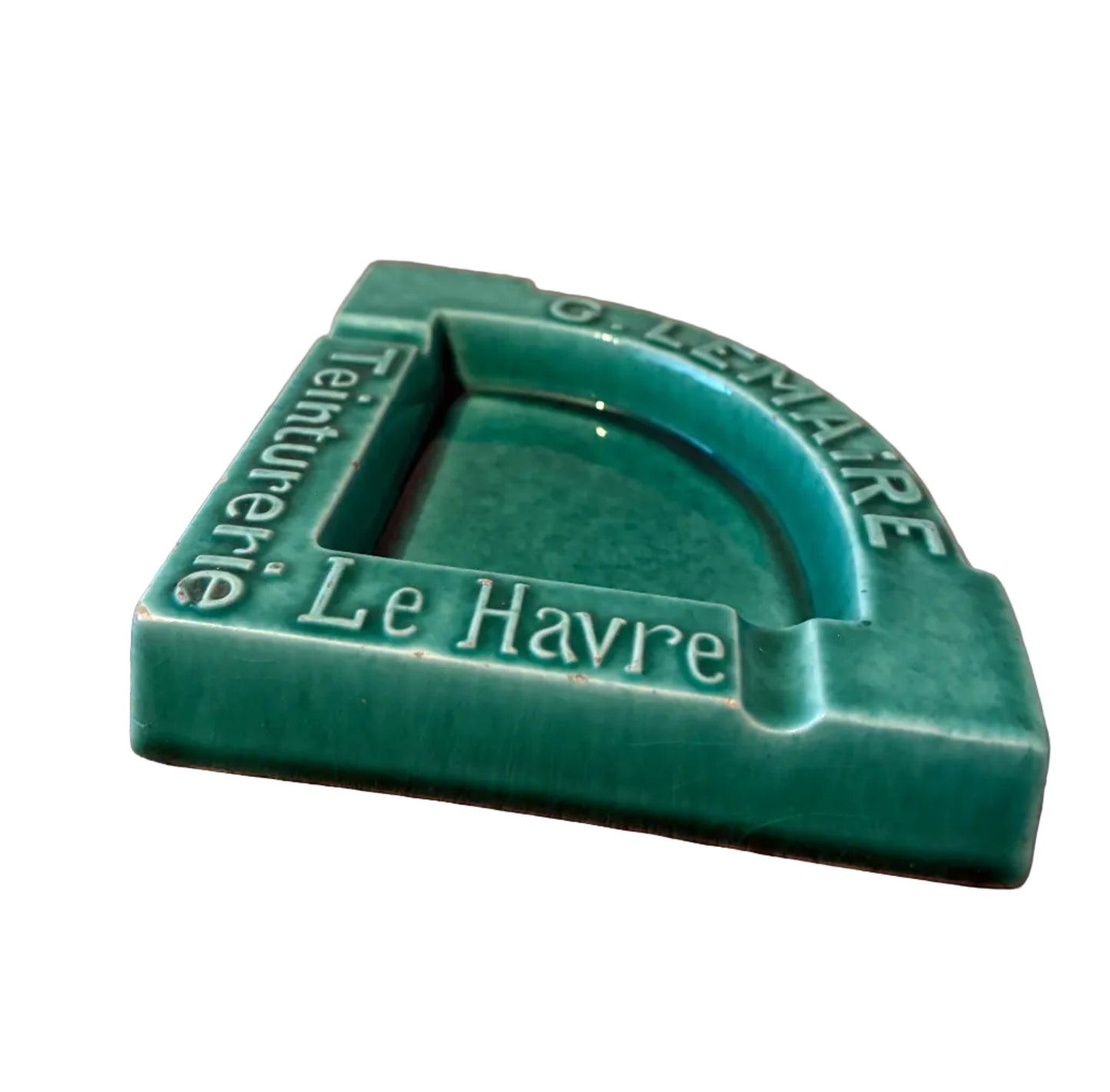 H. Quimper Advertising Ashtray - Le Havre Teinturerie