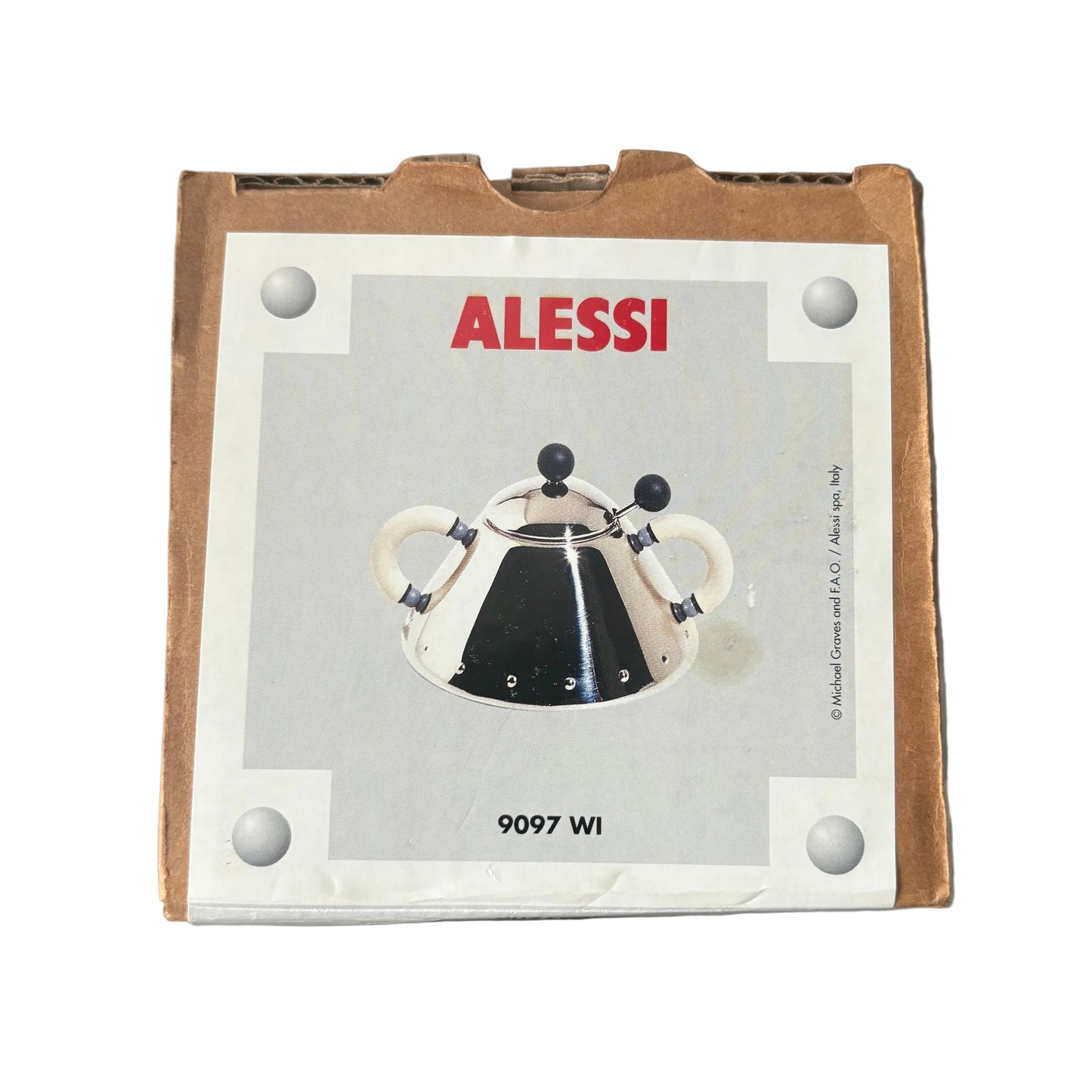 Alessi 9097 WI Sugar Bowl – Michael Graves, 1988 Italian Design