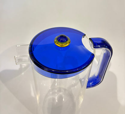 Guzzini “Colors” Pitcher – Blue Acrylic Postmodern Design, Italy 1980s–90s