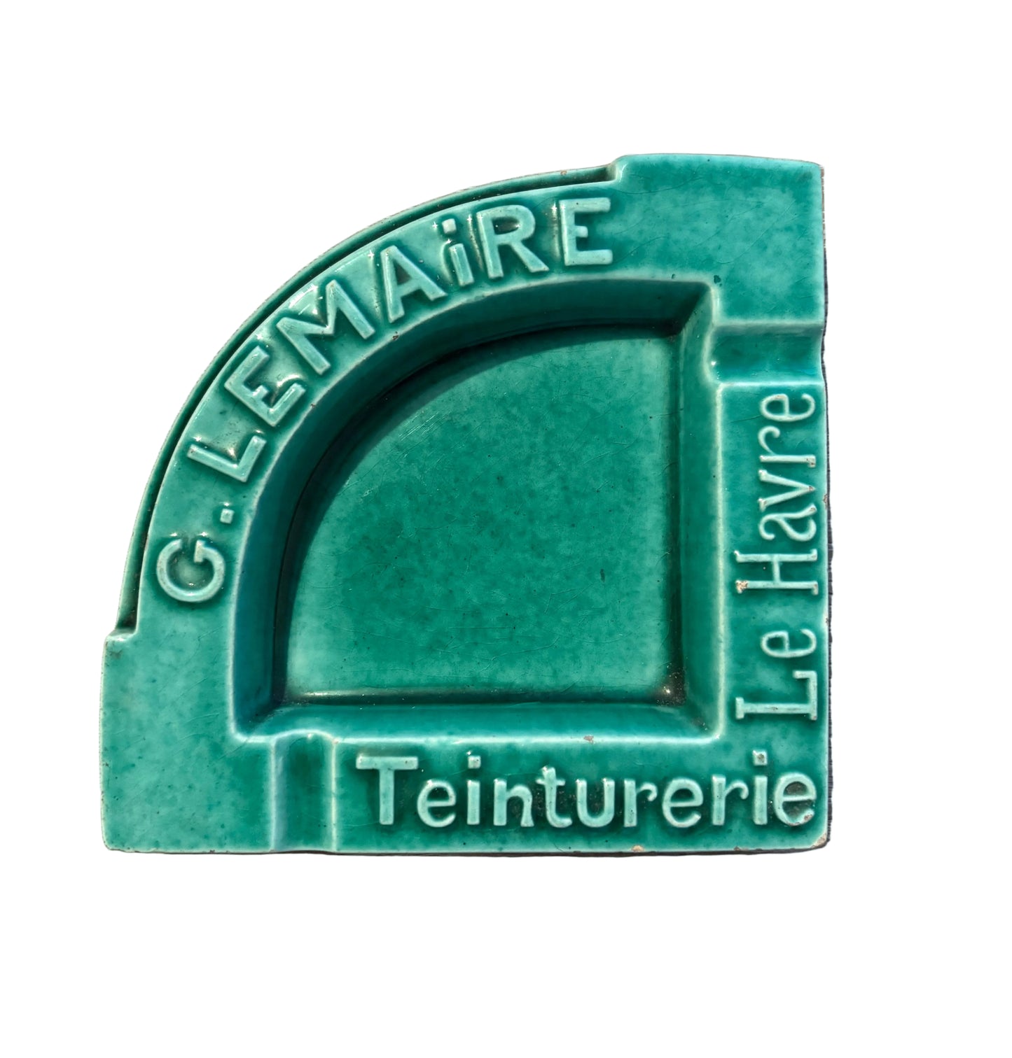 H. Quimper Advertising Ashtray - Le Havre Teinturerie