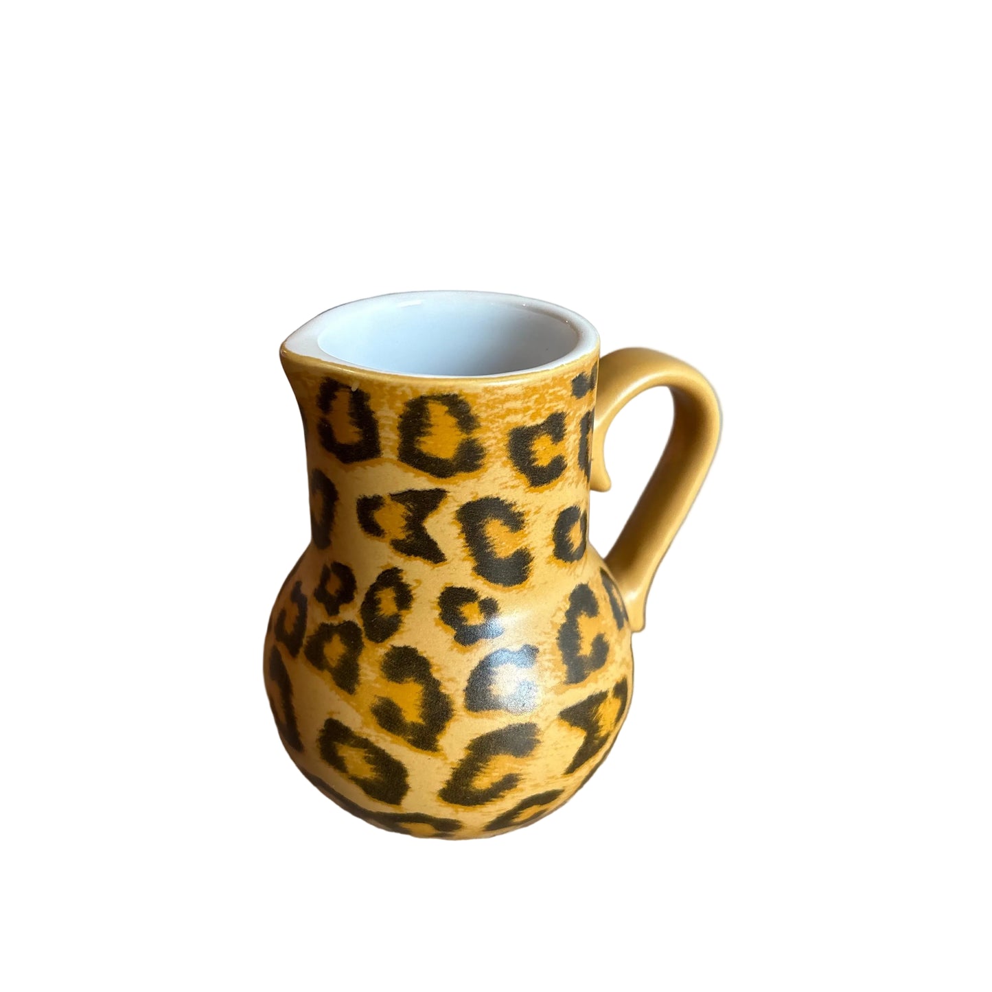 1980s Krüger Leopard Ceramic Mini Pitcher / Creamer – Made in Germany