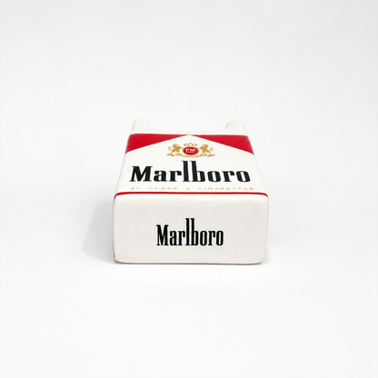 Vintage Marlboro Cigarette Pack Ashtray – Porcelain Advertising Ashtray