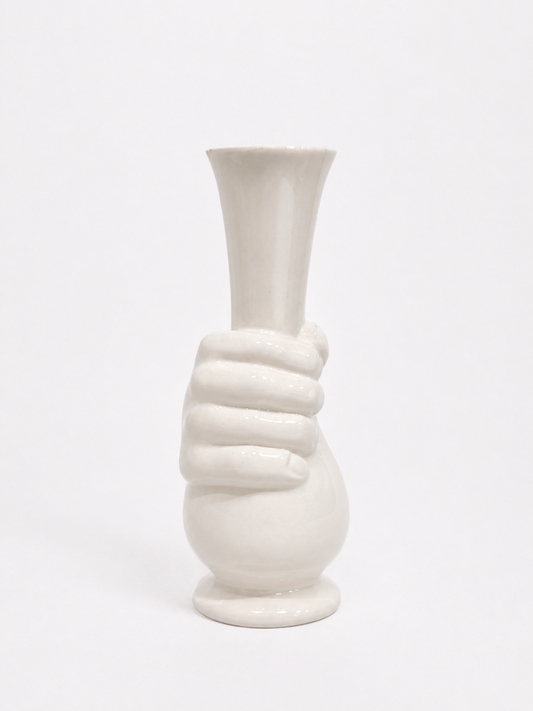 Royal Delft "Hand Vase" - White Porcelain, 1970s
