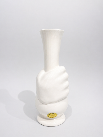 Royal Delft "Hand Vase" - White Porcelain, 1970s
