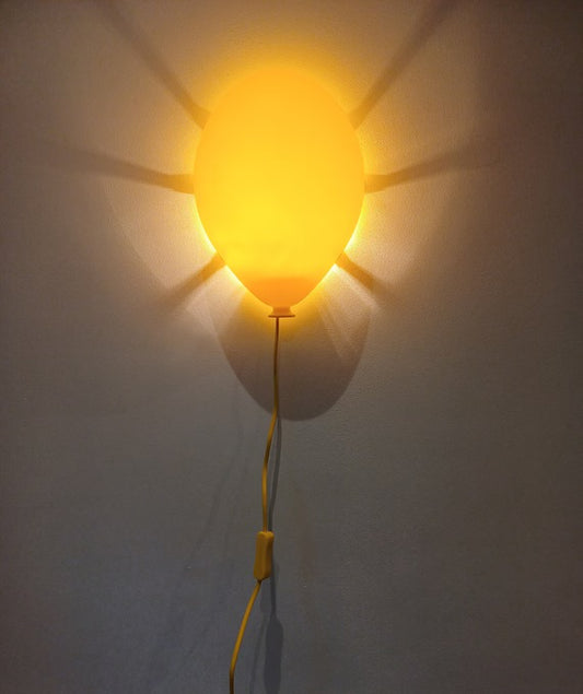 1990s Ikea DRÖMMINGE Yellow Balloon Wall Lamp – New Old Stock