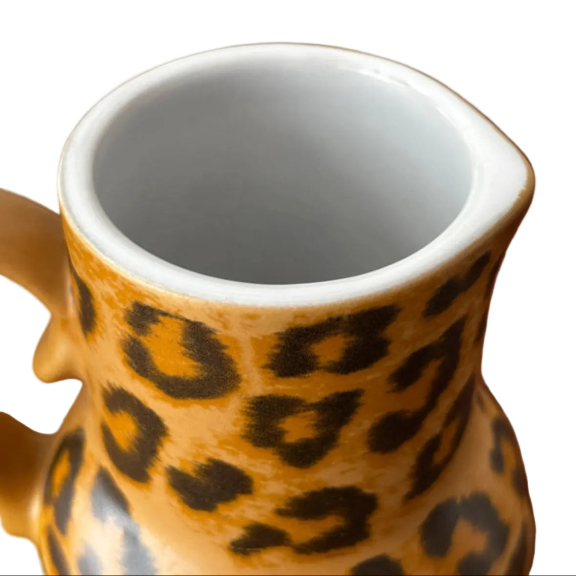 1980s Krüger Leopard Ceramic Mini Pitcher / Creamer – Made in Germany