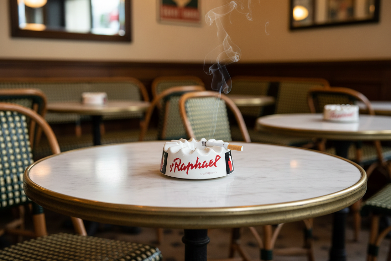 Mid-Century St Raphaël × Atelier Création Loupot Ceramic Ashtray – French Advertising Object
