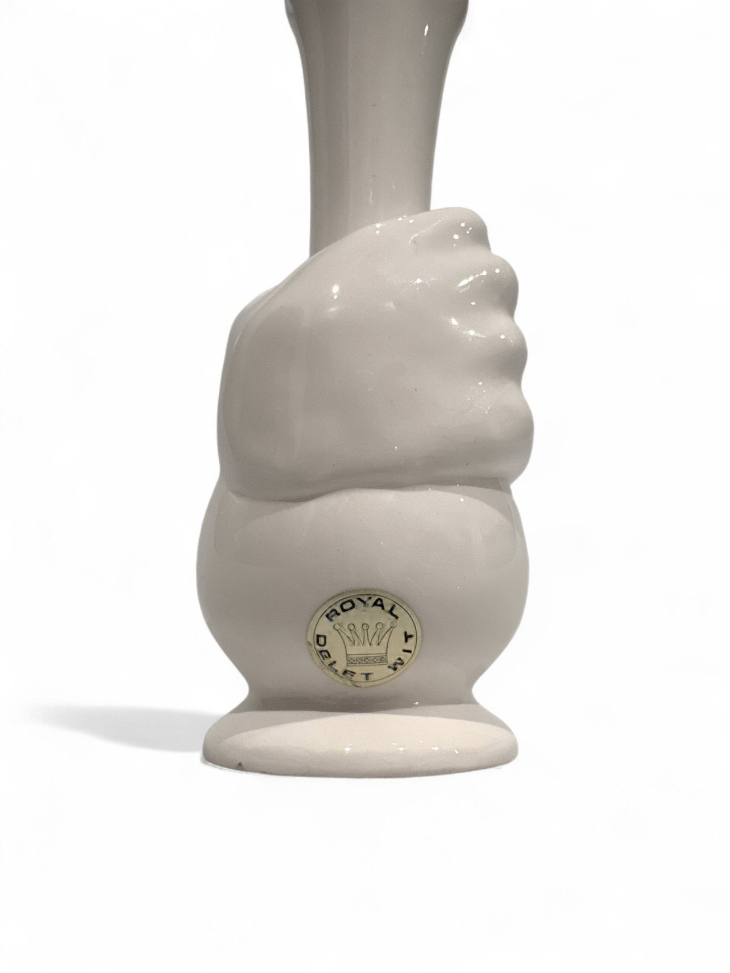 Royal Delft "Hand Vase" - White Porcelain, 1970s