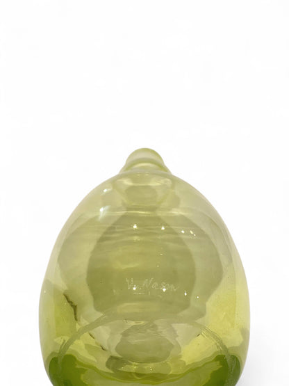 Murano Glass Vase V. Nason Signed – Italian Hand Blown Green Art Glass Vase 1970s