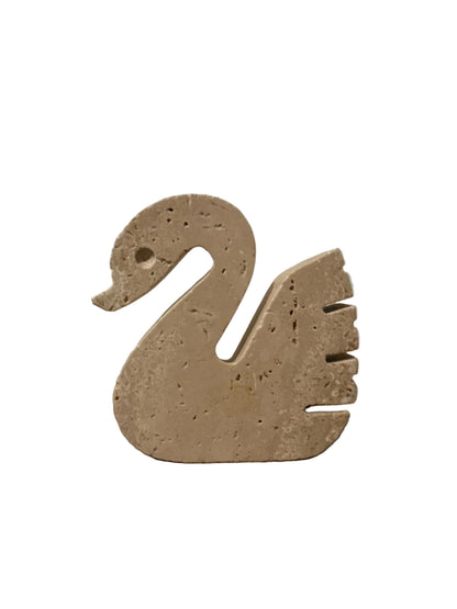 Travertine Animal Sculptures – Swan & Elephant – Attributed to Fratelli Mannelli
