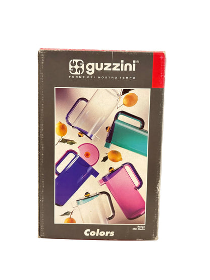 Guzzini “Colors” Pitcher – Blue Acrylic Postmodern Design, Italy 1980s–90s